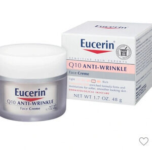 Eucerin Q10 Anti-Wrinkle Face Moisturizer NWT Redness Relief